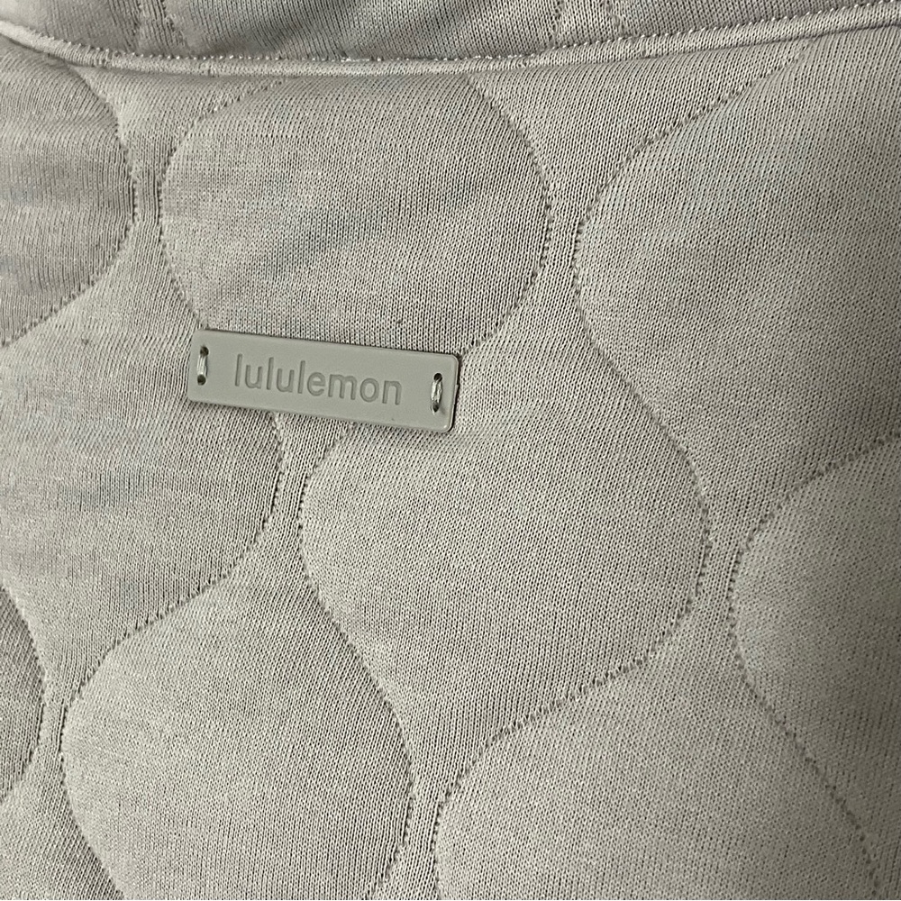 Lululemon Scuba Quilted Half Zip Sweatshirt Jacket Riverstone Size XS/S - Picture 5 of 7